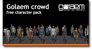 golaem crowd free character pack